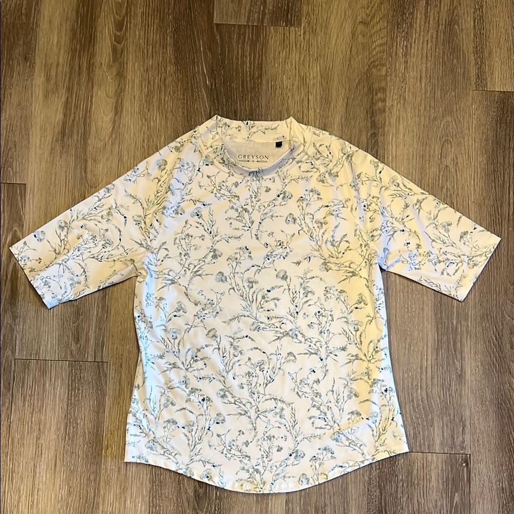 Greyson Cream Floral-Print Women’s Top